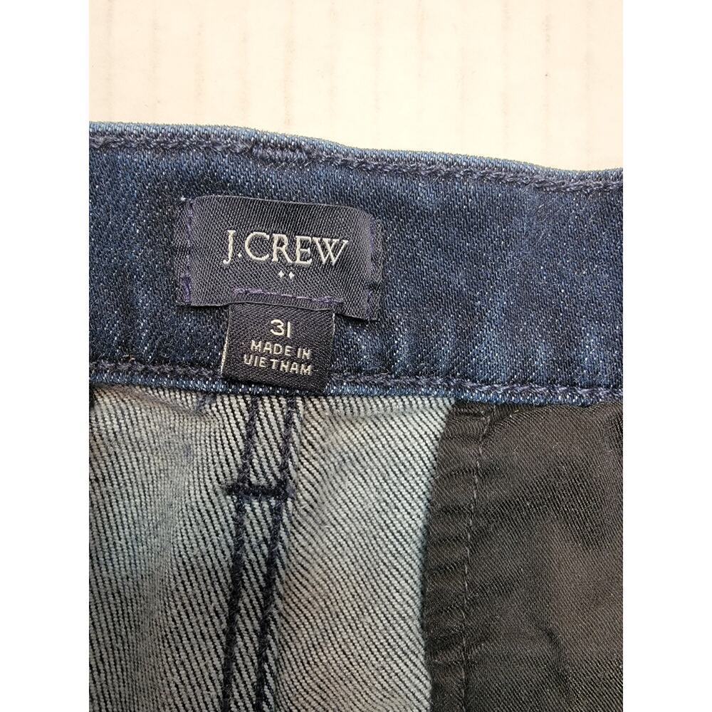 J Crew Jeans Womens Sz 31 Dark Wach Denim Trouser In Signature Stretch BU834 - Picture 4 of 8